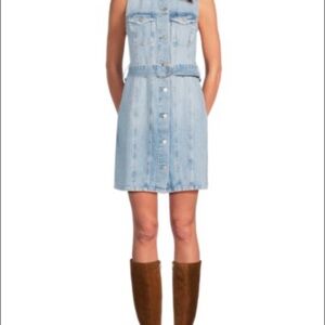 Rails Denim Blue Button-Down Mini Dress